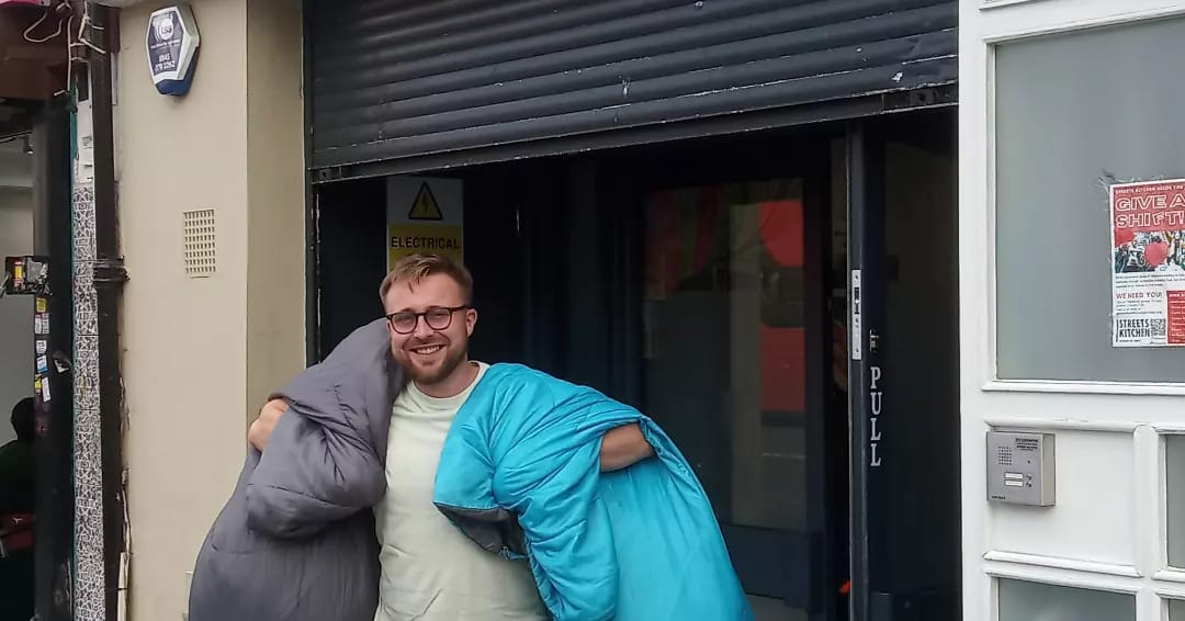 Homeless outreach group offers sleeping bags to those in need after