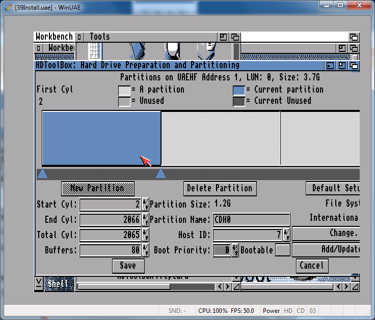How to install WB 3.9 on a physical CF Card from WinUAE Part 2/2