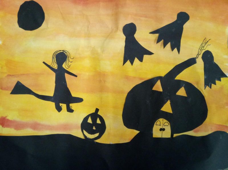 Klasse 4a Kunstunterricht Halloween Grundschule Salzgitter Thiede