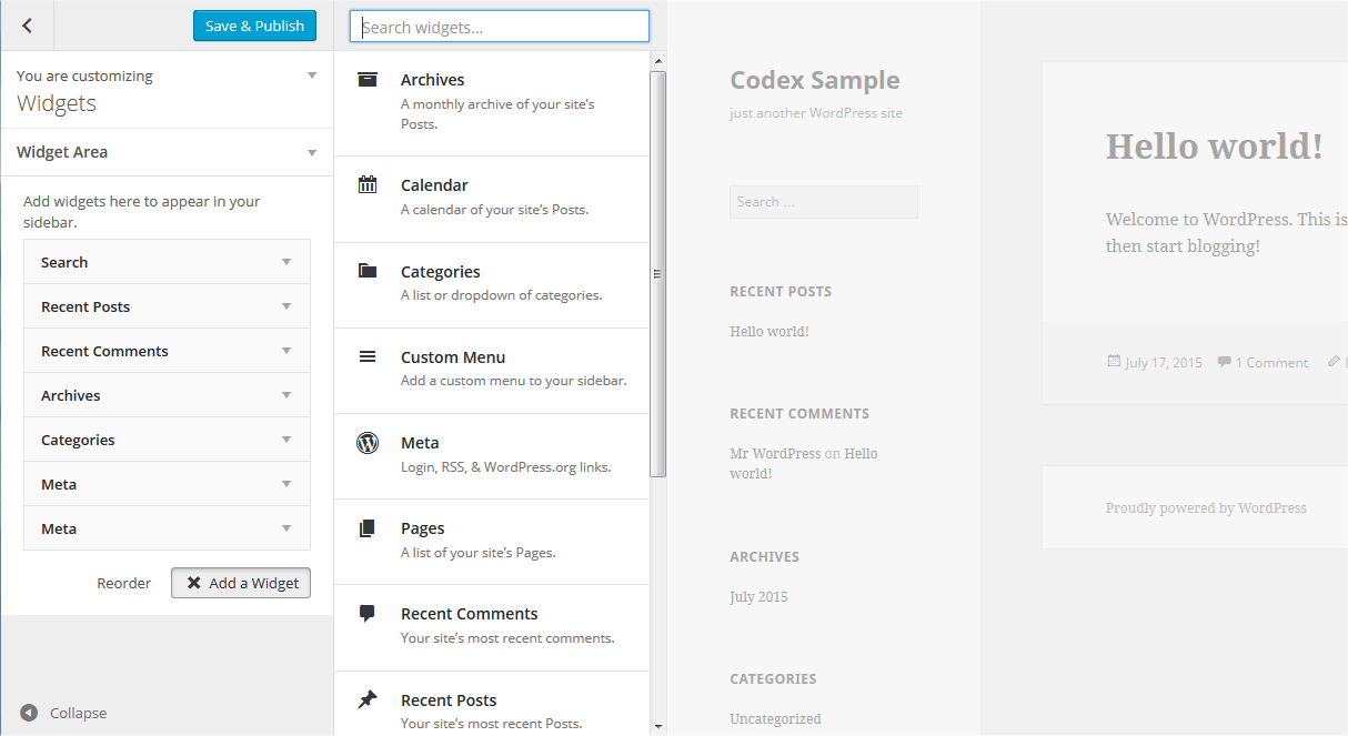 Sidebar Widgets Wordpress at Kathleen Mack blog