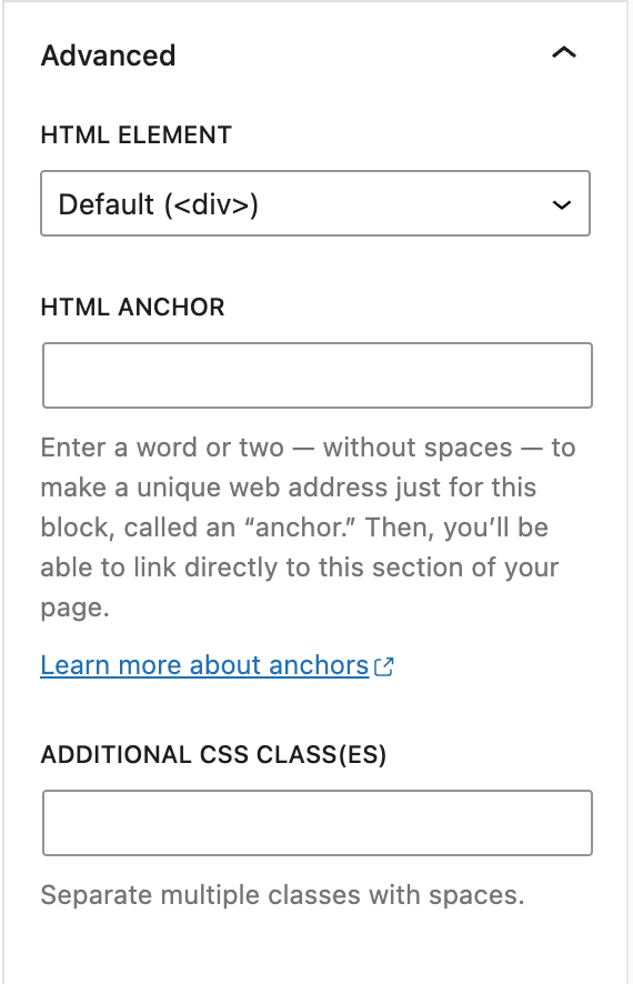Group block Documentation