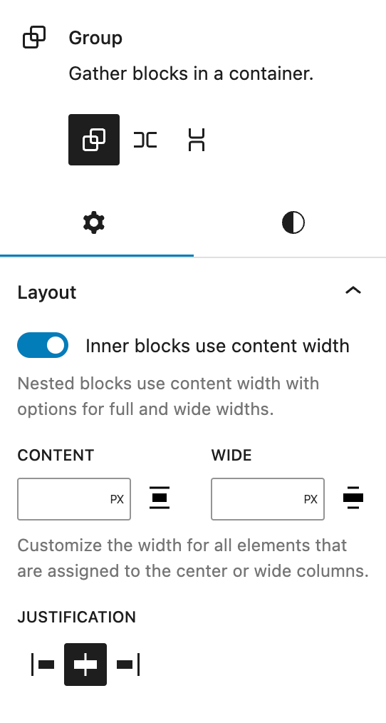 Group block Documentation