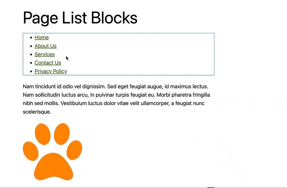 Page List Block 文档平台