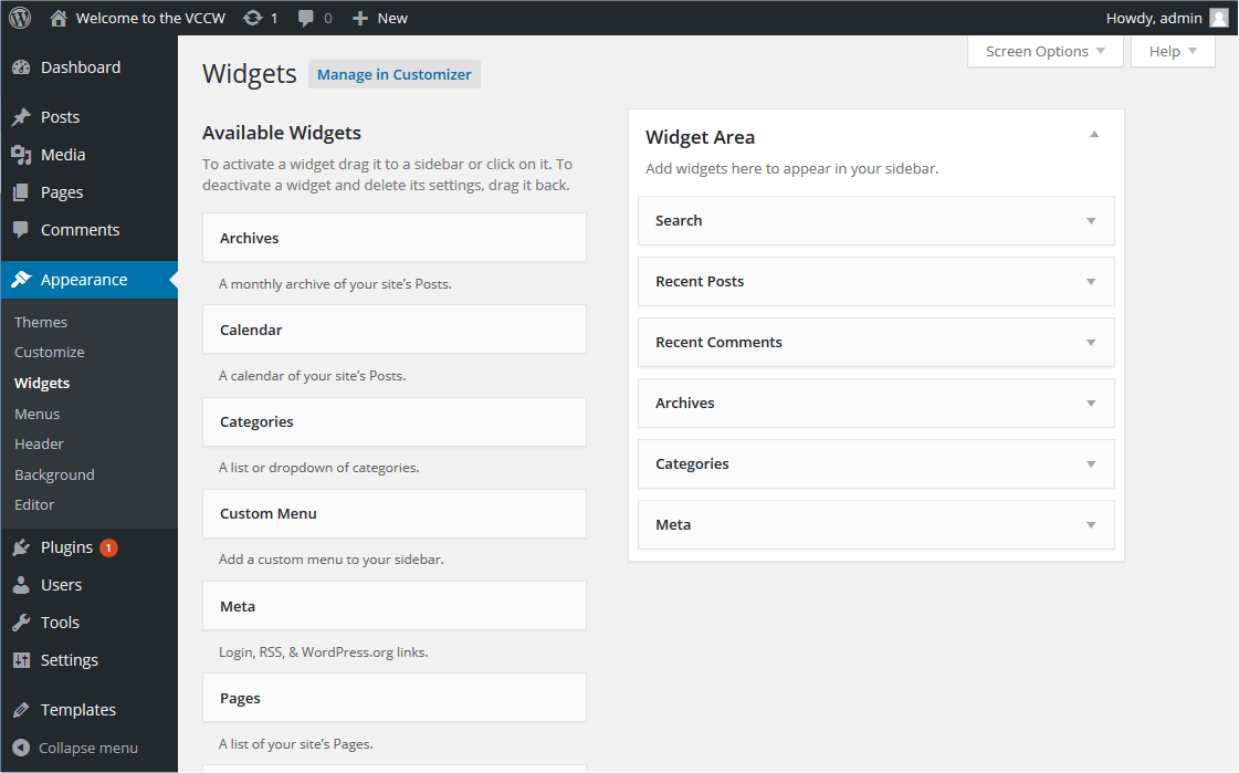 WordPress Widgets Forum Italiano