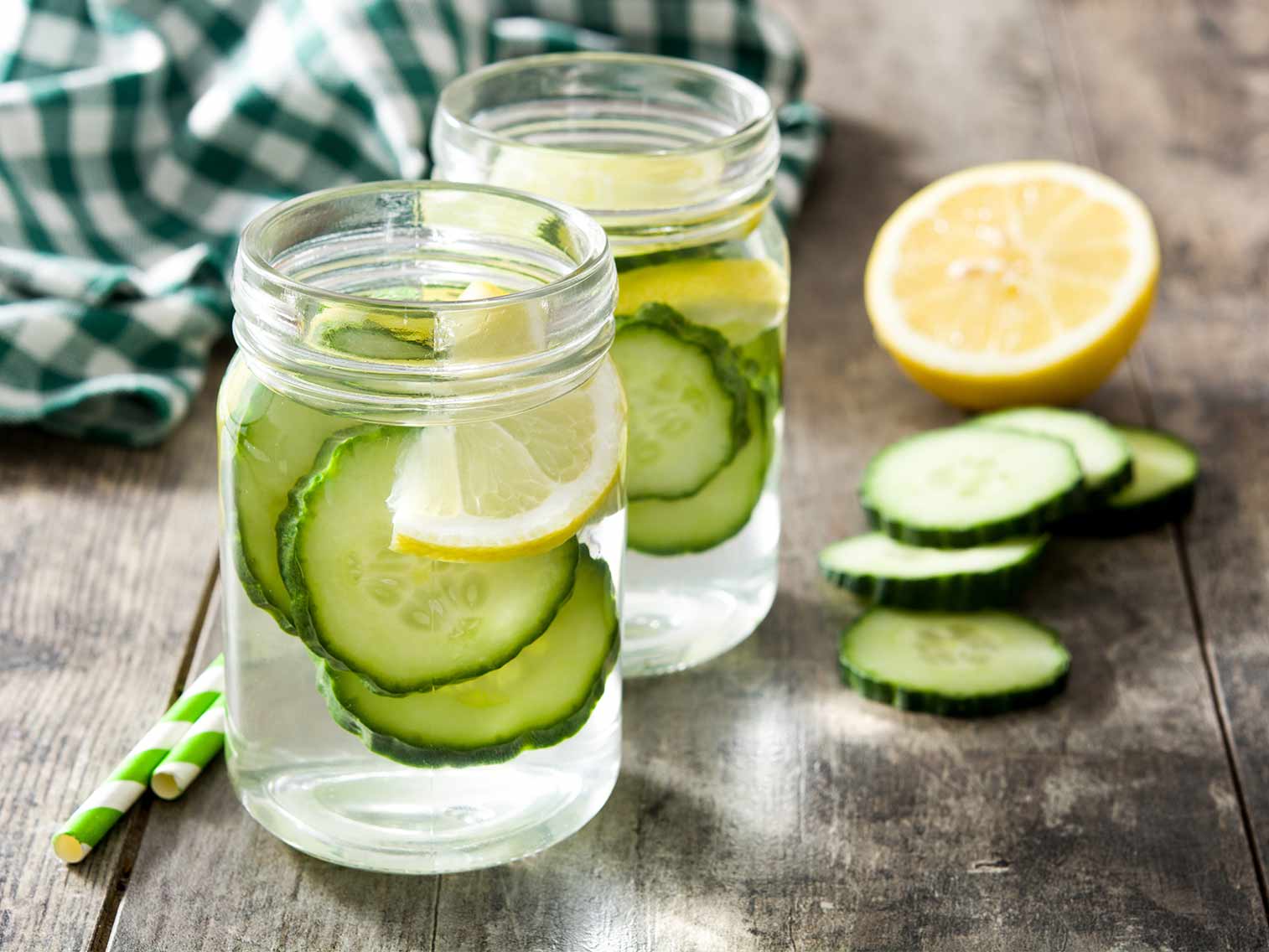 Recette Eau détox et citron Potager City