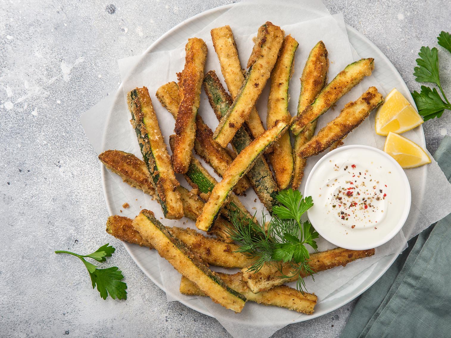 Recette Frites de courgettes Potager City