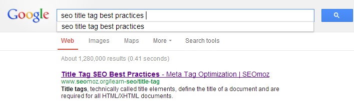 seo title tag best practices Google Search SEOmoz WordPressWebSEO
