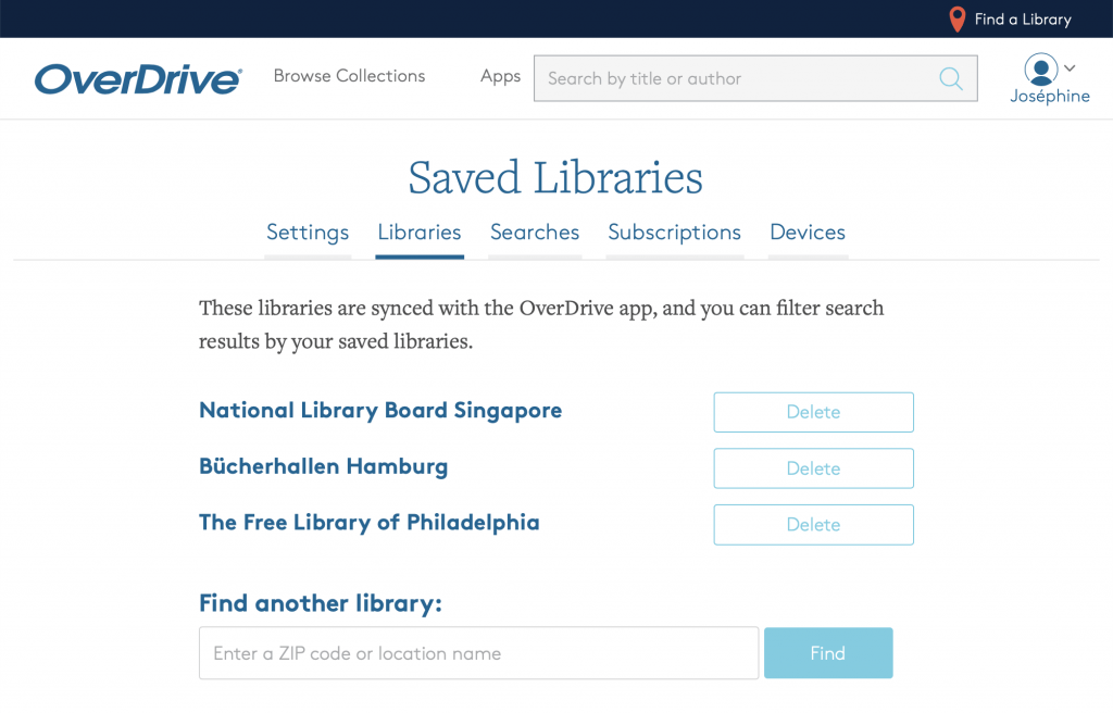 How to Access More Than One OverDrive Library on a Kobo Word Revel
