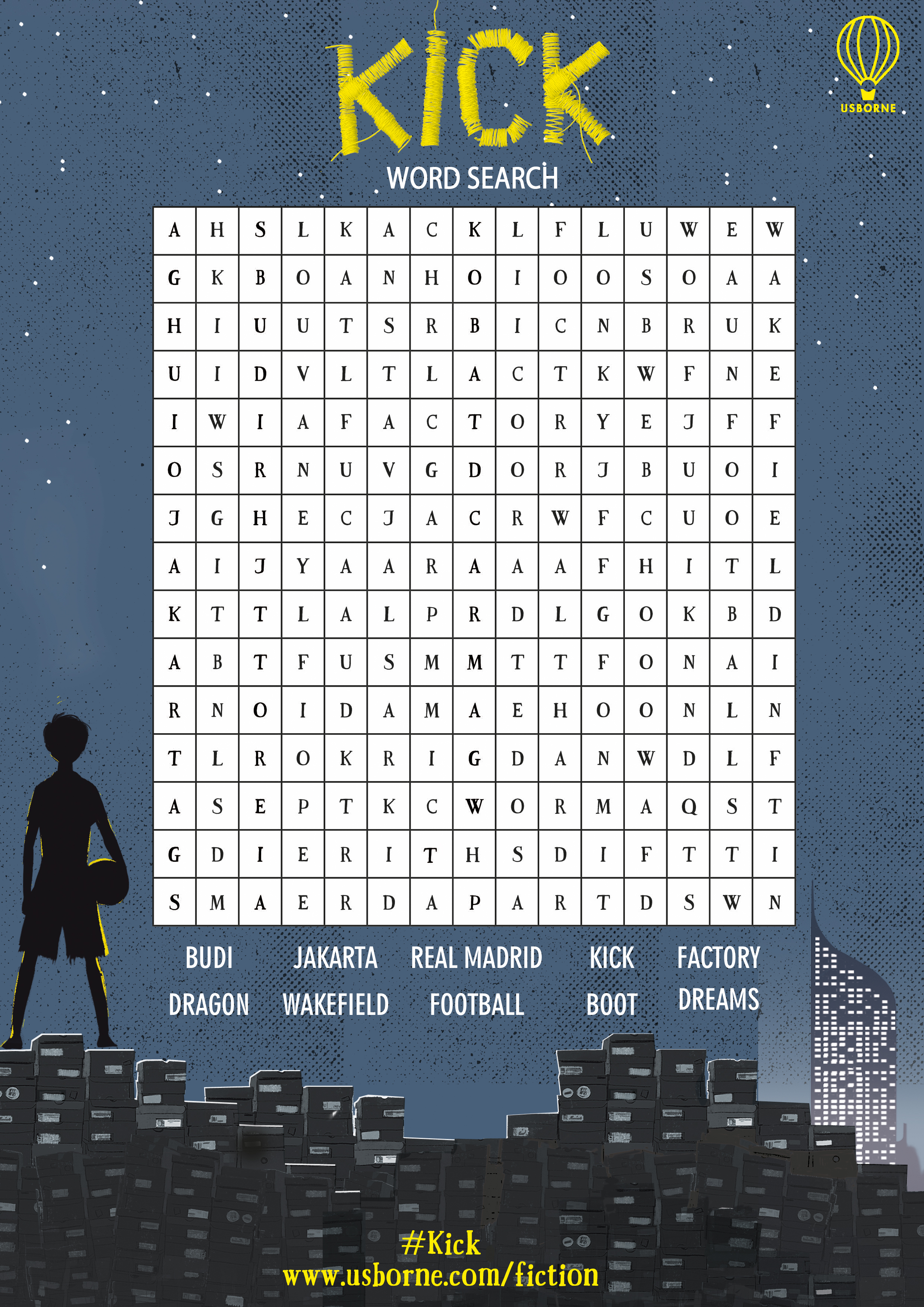 Football activity sheets for children Words for Life