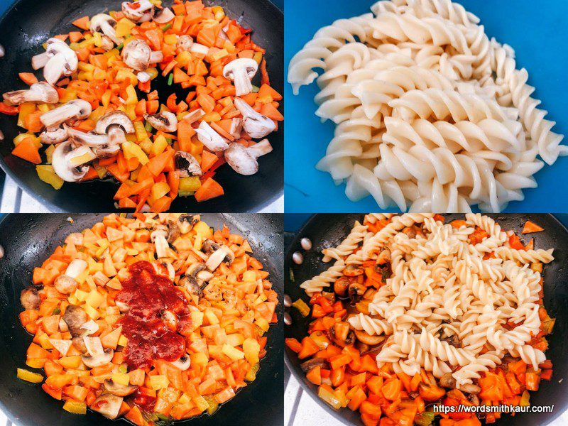 simple arrabiata & alfredo pasta fusion Wordsmith Kaur