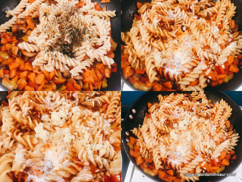 simple arrabiata & alfredo pasta fusion Wordsmith Kaur