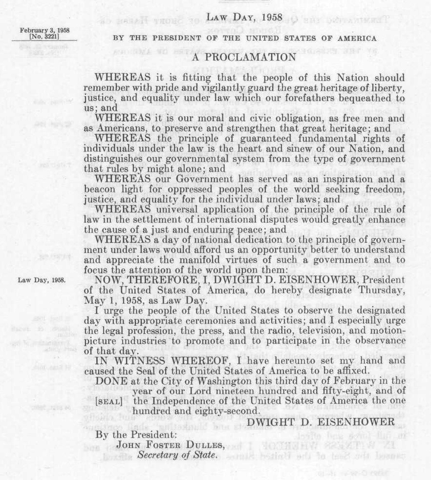 Law Day From Words to Deeds translation & the law