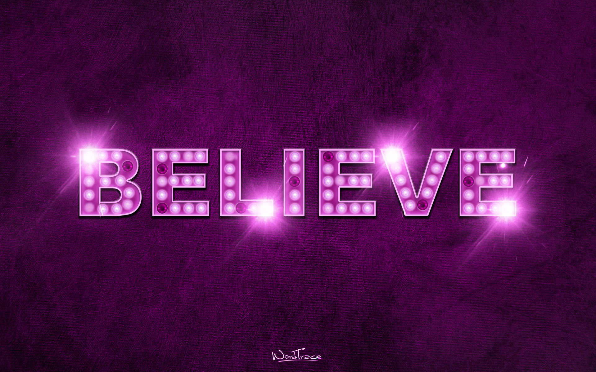 believe WordTrace Wallpapers