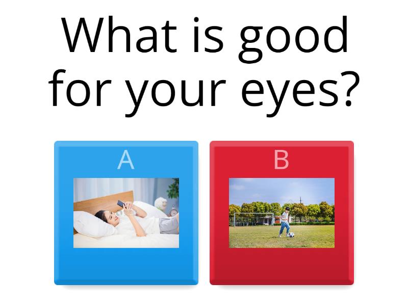 Good for eyes Quiz