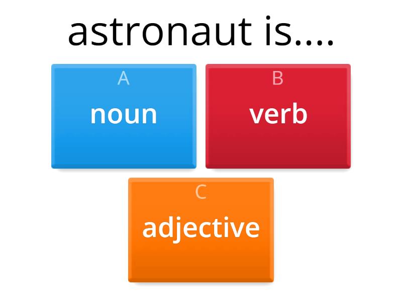 Noun, Verb or Adjective? Quiz