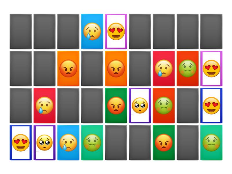 Emojis Matching pairs