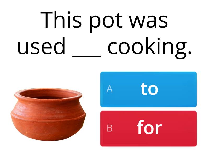 used to or used for? Cuestionario