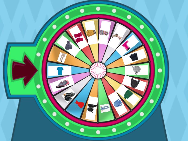 CLOTHING - Spin the wheel