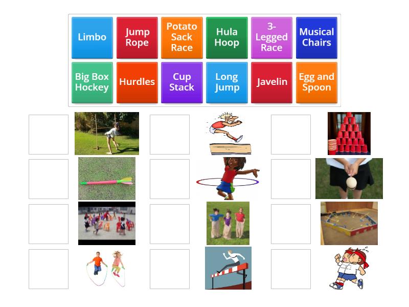 AR Field Day Vocabulary Match up
