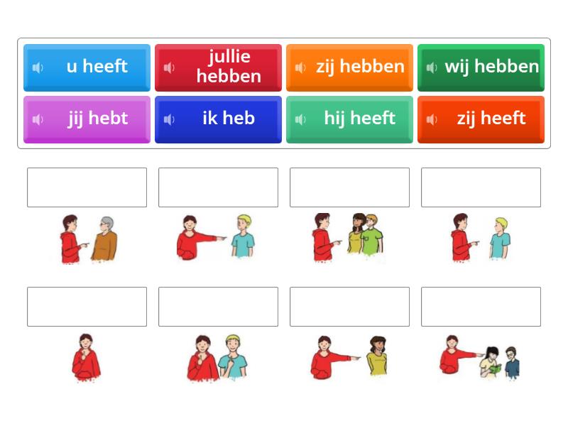 Hebben vervoegen Match up