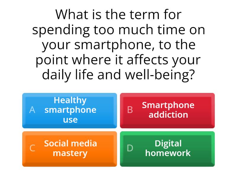 SMARTPHONE ADDICTION Quiz