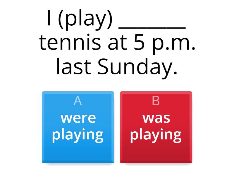 Past continuous Quiz