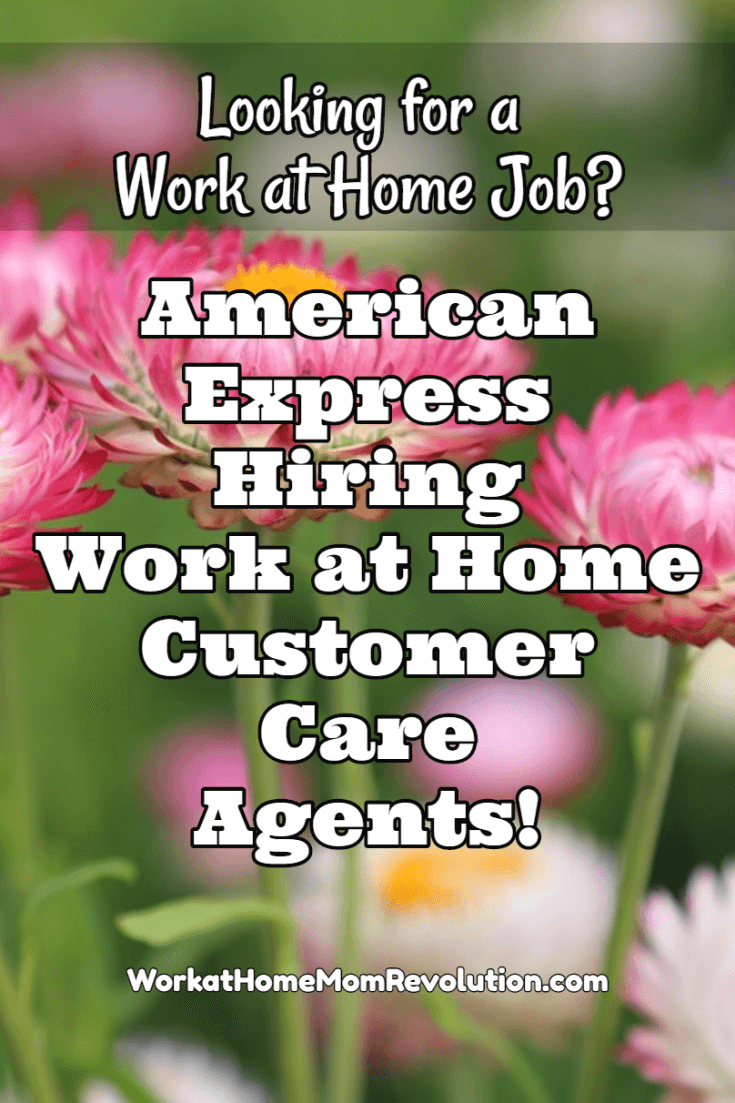 Work at Home with American Express Customer Care Work at Home Mom