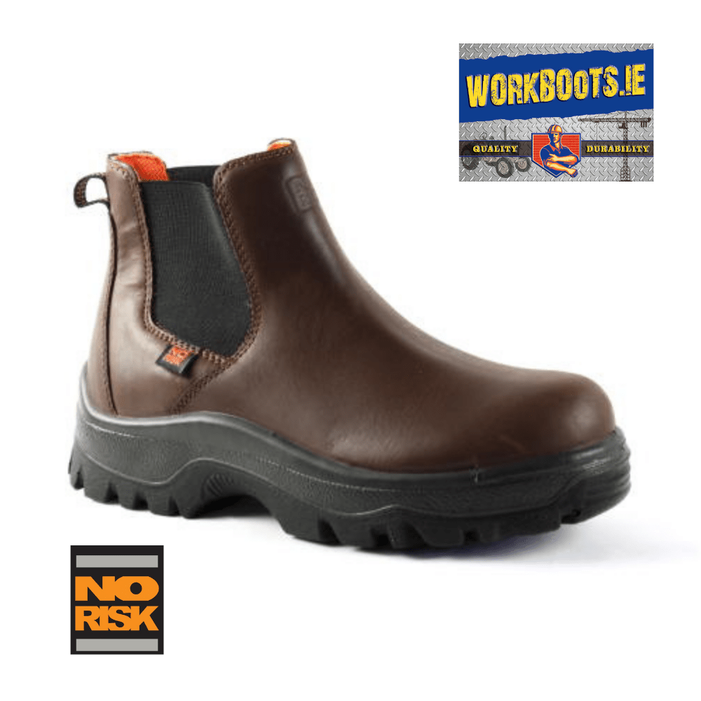 No Risk Denver Brown Safety Work Boots