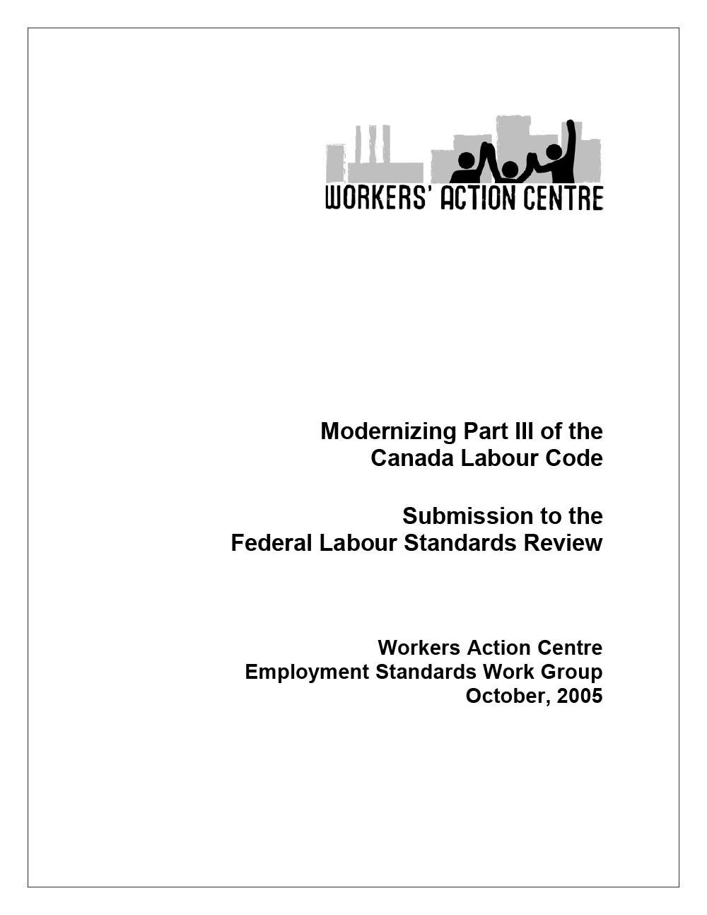 Modernizing Part III of the Canada Labour Code