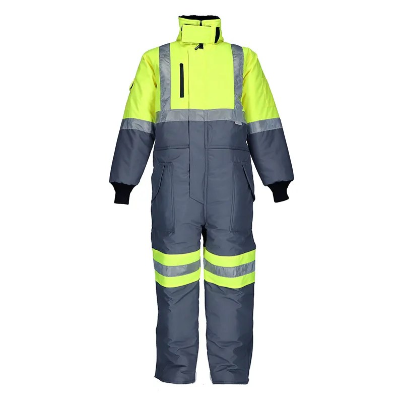 Men'S HighVisibility Winter Coverall With Reflective Stripes