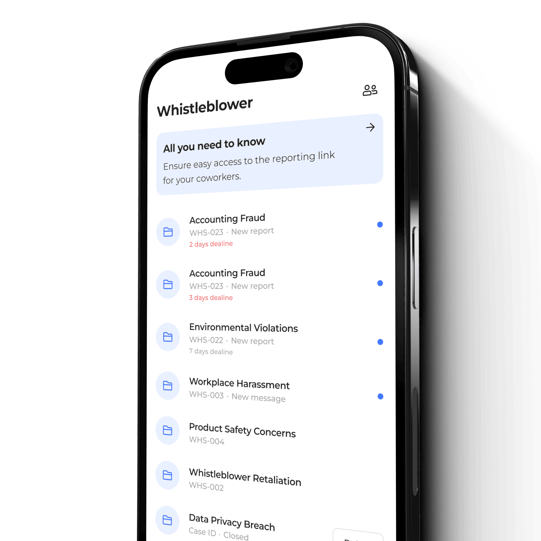 Whistleblower Compliant in 5 minutes Workfeed