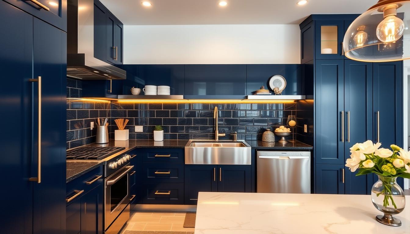 20 Navy Blue Kitchen Decor Ideas Elegant Home Designs WorkFleek