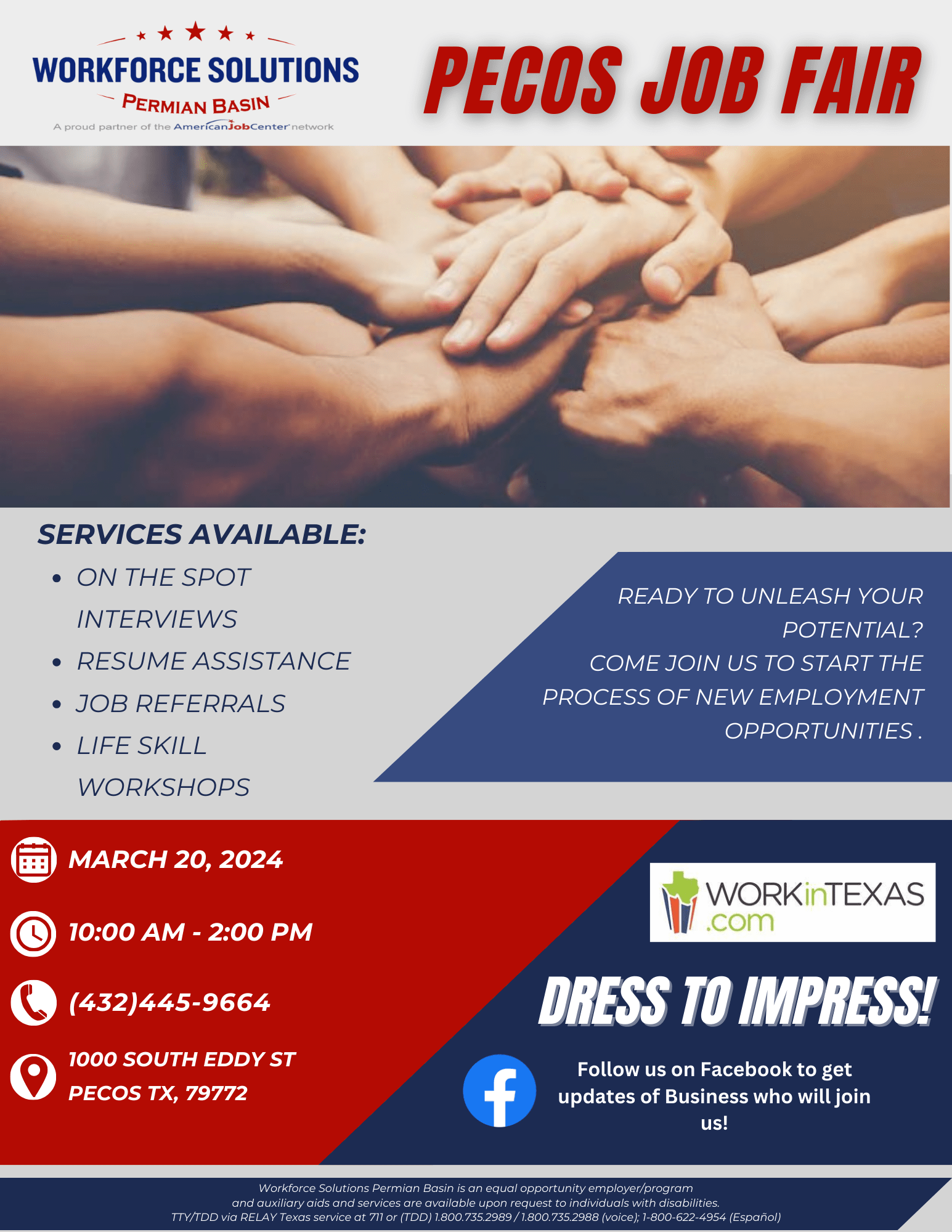 Pecos Job Fair Permian Basin Workforce Development Board