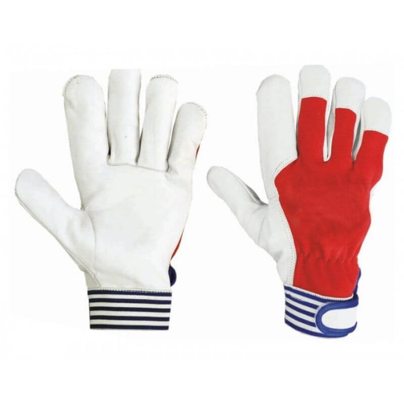 Leather Work Gloves With Wrist Strap WORK GLOVES