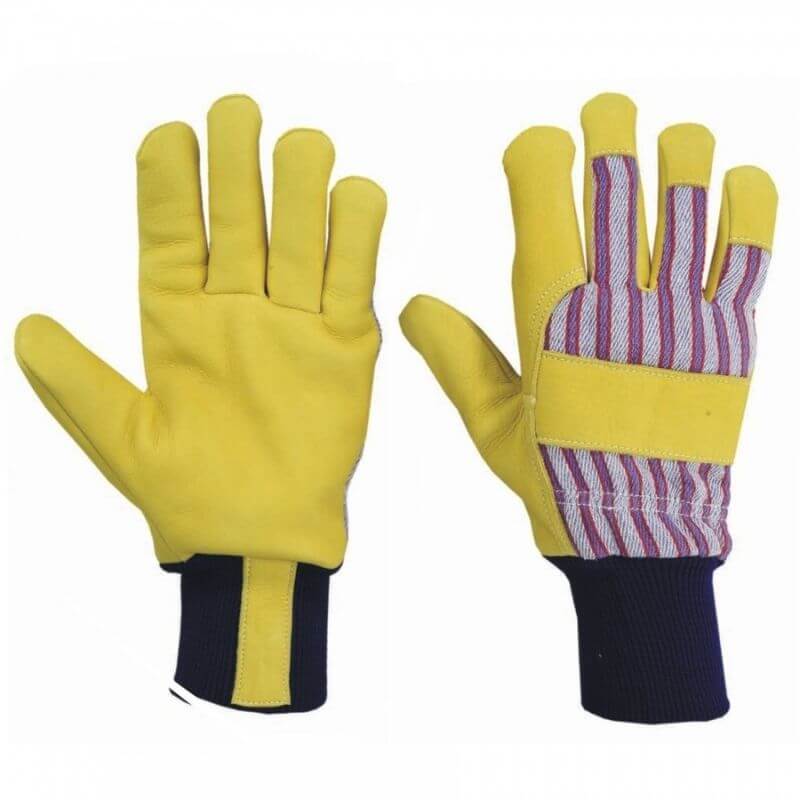 Yellow Leather Work Gloves WORK GLOVES