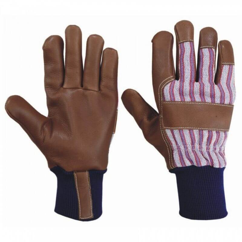 Dark Brown Leather Work Gloves WORK GLOVES
