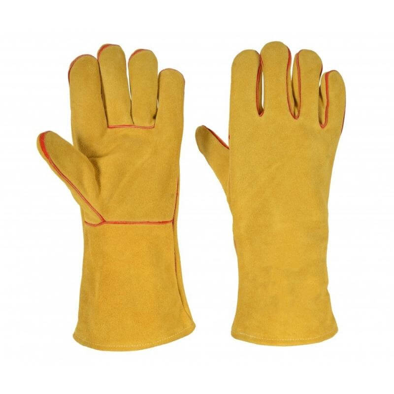 Yellow welding gloves WORK GLOVES