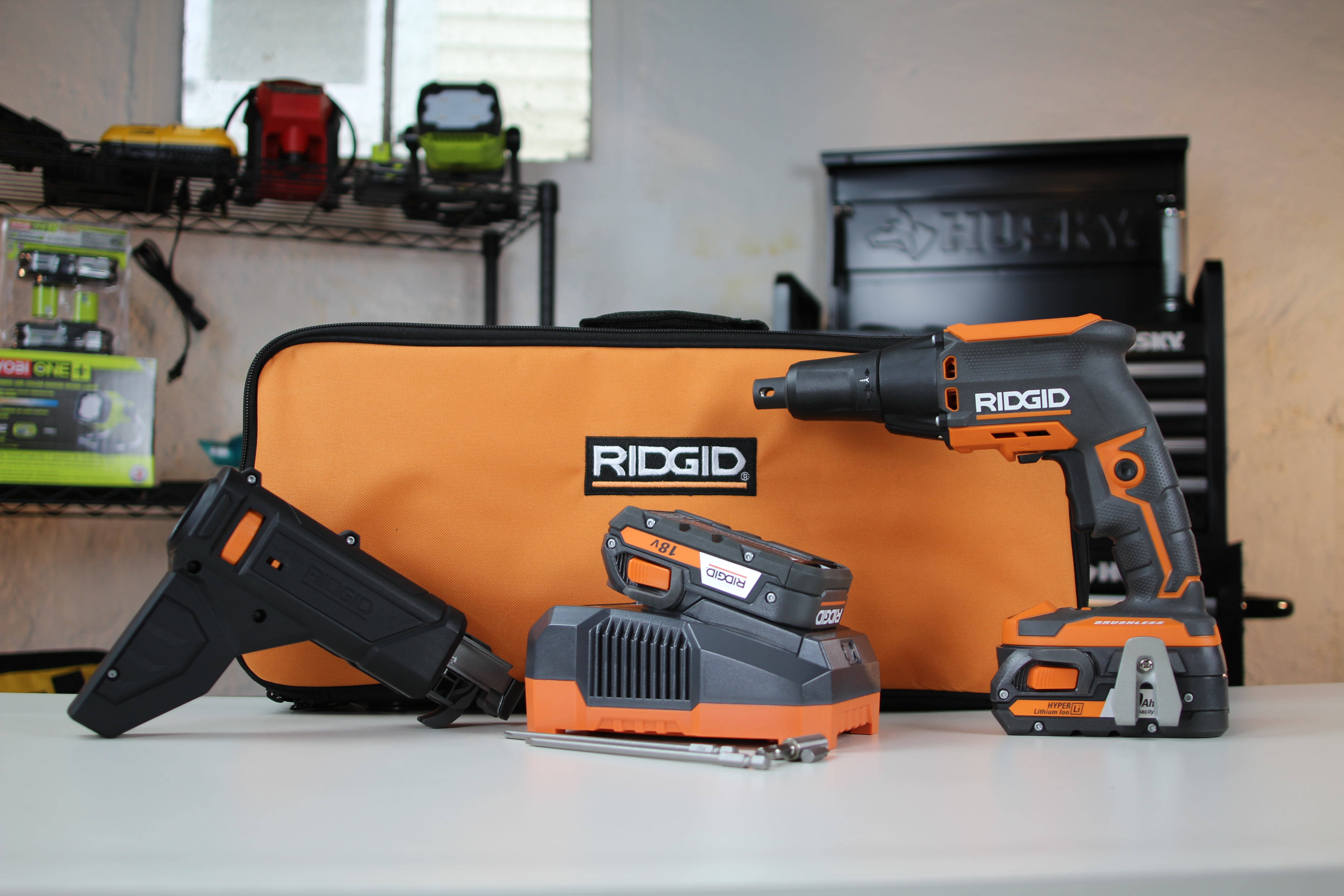 Ridgid Brushless 18V Drywall Screw Gun Review working class garage
