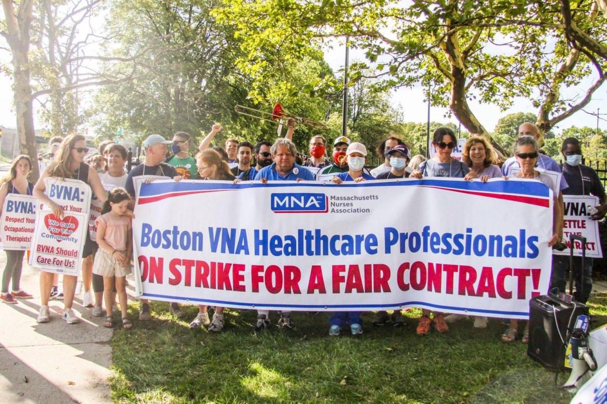 MNA Healthcare Workers Strike For Fair First Contract With Boston VNA