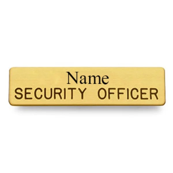Security Name Plate With Epoxy