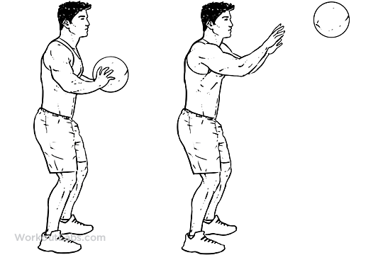 Medicine Ball Chest Pass WorkoutLabs