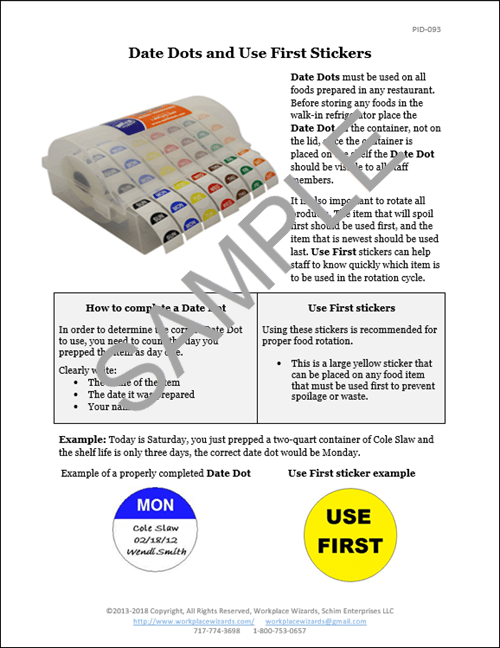 Food Shelf Life Chart For Restaurants A Visual Reference of Charts