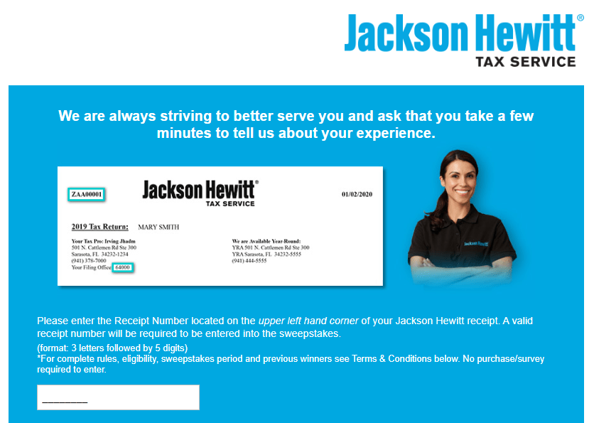 Take Jackson Hewitt Survey To Win 500