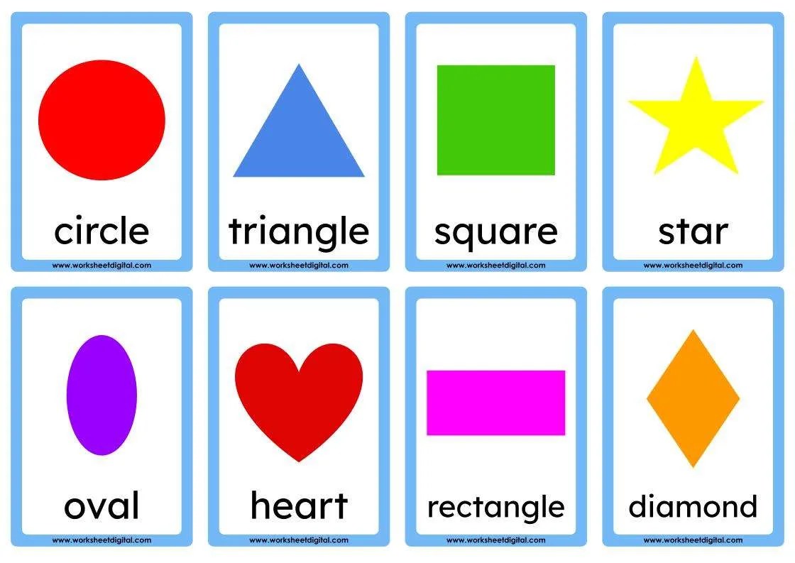 Shapes Printable Package In 2021 Shapes Worksheets Flashcards Images