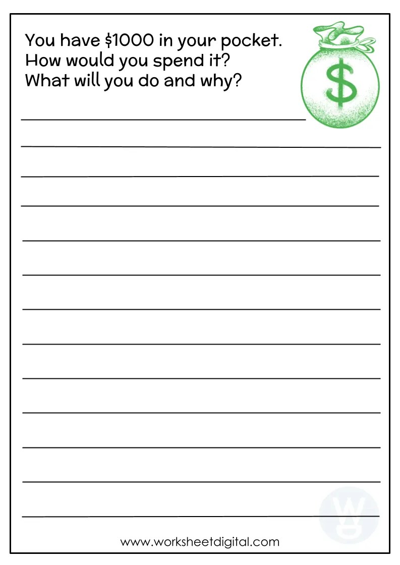 Writing Prompt Worksheet