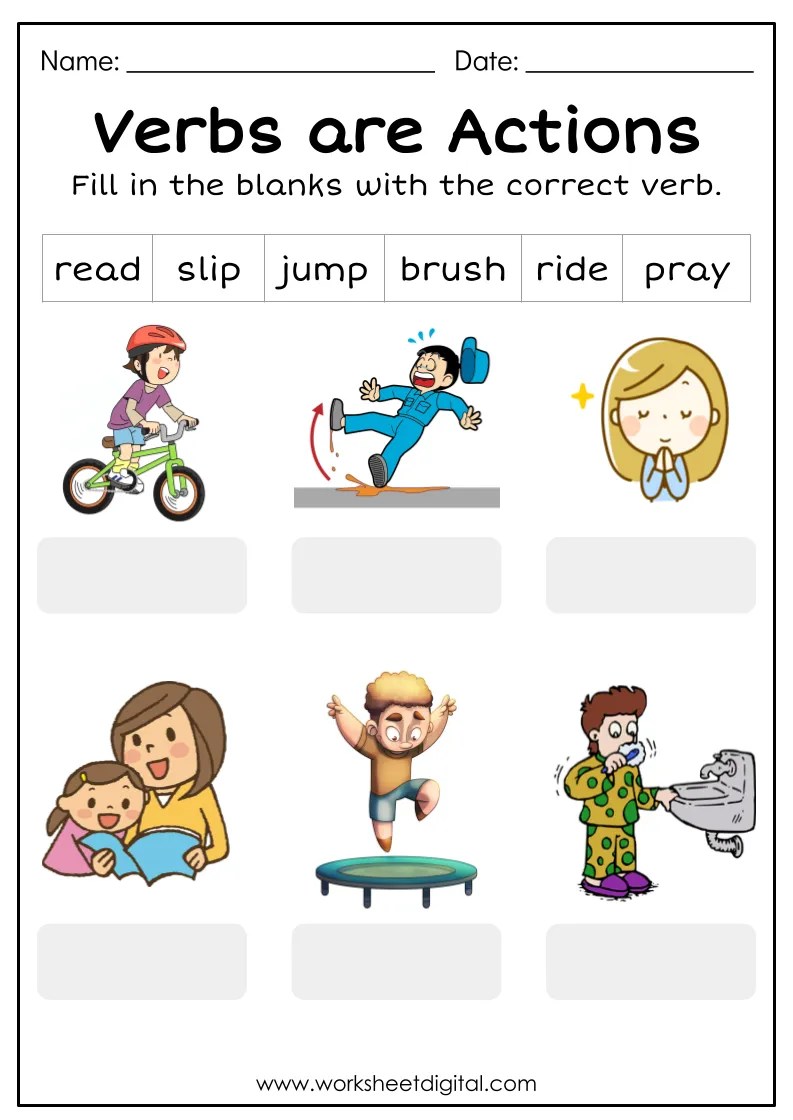 Verbs - Worksheet Digital | #1 Teacher-Made Resources
