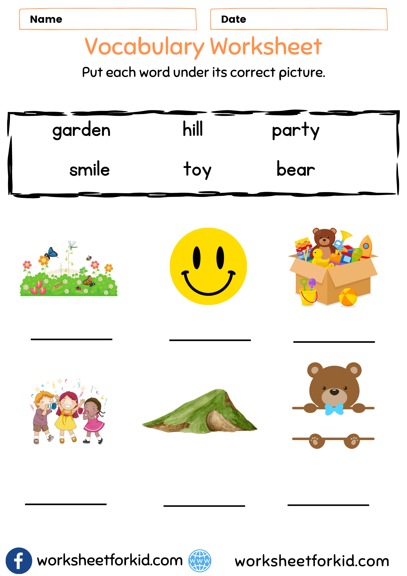 Vocabulary Worksheet PDF-6 - WorksheetForKid