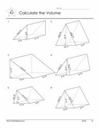 Triangular Prisms Worksheets