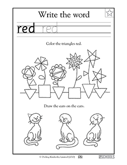 Coloring worksheets for kindergarten | Preschool coloring pages