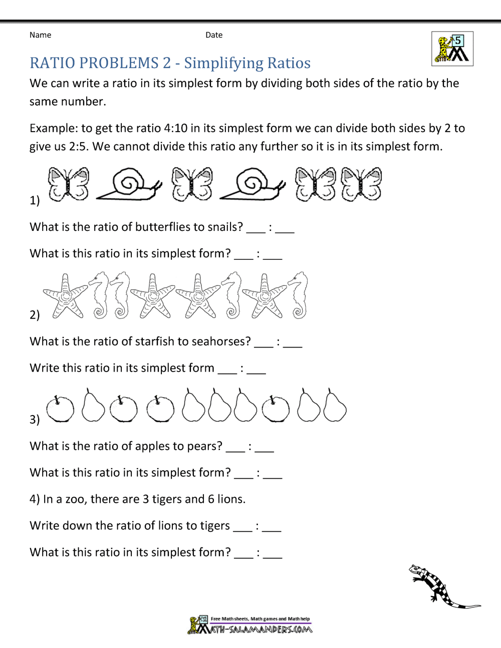 Ratio Word Problems - Fill and Sign Printable Template Online